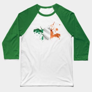 Ireland Flag Baseball T-Shirt